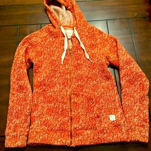 NATIVE YOUTH Knit Effect Fleece Zip Hoodie